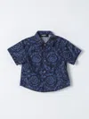YOUNG VERSACE SHIRT YOUNG VERSACE KIDS COLOR BLUE,F13501009