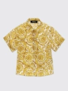 YOUNG VERSACE SHIRT YOUNG VERSACE KIDS COLOR YELLOW,F13501003