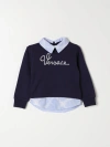 YOUNG VERSACE SWEATER YOUNG VERSACE KIDS COLOR BLUE,F40209009