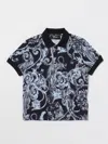 YOUNG VERSACE POLO SHIRT YOUNG VERSACE KIDS COLOR BLUE,F49829009