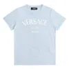 Young Versace Versace Boys Milano Stamp T-shirt In Blue/white