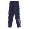 Young Versace Versace Kids Barocco Printed Jersey Sweatpants In Blue