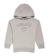 YOUNG VERSACE VERSACE KIDS COTTON LOGO-EMBROIDERED HOODIE (4-12 YEARS)
