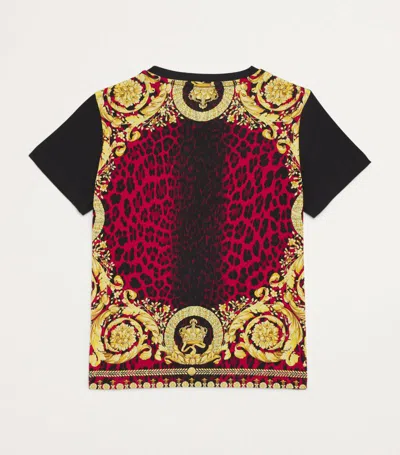 Young Versace Versace Kids Cotton Logo T-shirt (4-14 Years) In Multi