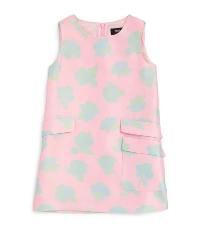 Young Versace Versace Kids Floral Sleeveless Dress (4-12 Years) In Pink