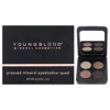 Youngblood Ladies Pressed Mineral Eyeshadow Quad 0.14 oz Taupe Smoke Makeup 696137100685 In Brown