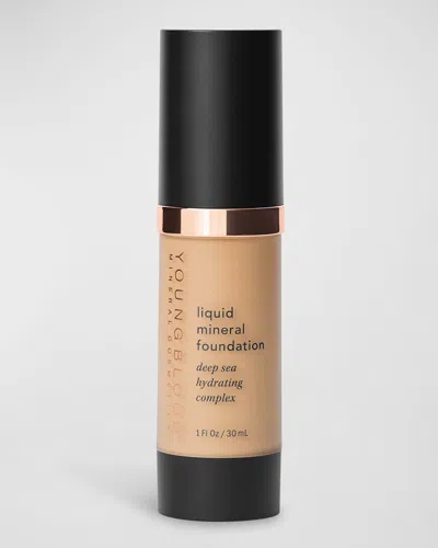 Youngblood Mineral Cosmetics Liquid Mineral Foundation Deep Sea Hydrating Complex, 1 Oz. In Nutmeg