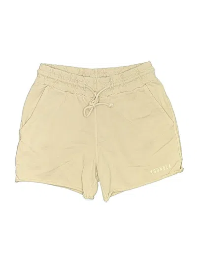 Pre-owned Youngla Athletic Shorts In Gold