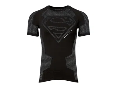 Pre-owned Youngla Men's  X Superman Compression Tee Shirt In Black