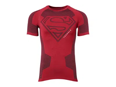 Pre-owned Youngla Men's  X Superman Compression Tee Shirt In Red