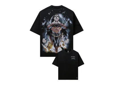Pre-owned Youngla Men's  X Superman Graphic Tee Shirt In Spacebound