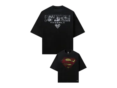 Pre-owned Youngla Men's  X Superman Huge Tee Shirt In Legacy