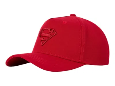 Pre-owned Youngla Men's  X Superman Shield Hat In Red