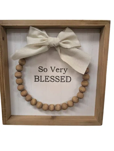 Young's Inc So Very Blessed Boxed Home Decor In White