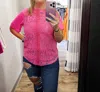 Your Fashion Wholesale Lace Body Top In Fuchsia