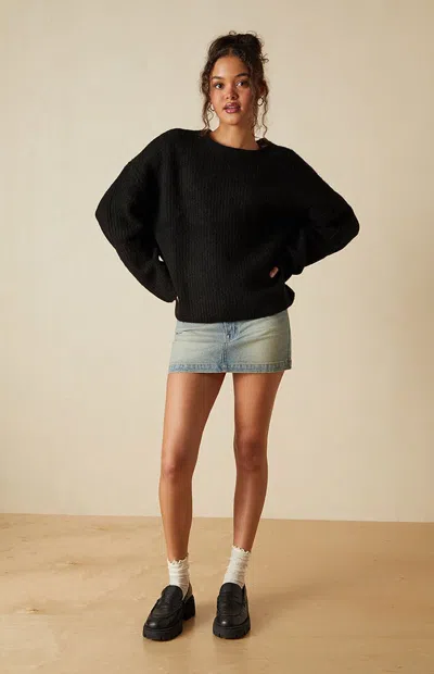 Your Favorite Women's Aria Crew Neck Sweater In Black