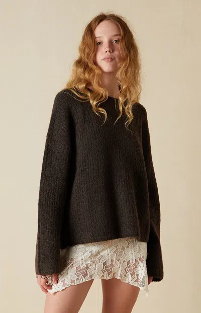 Your Favorite Women's Aria Crew Neck Sweater In Brown