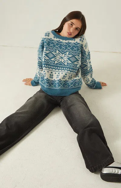 Your Favorite Women's Astrid Fair Isle Sweater In Blue