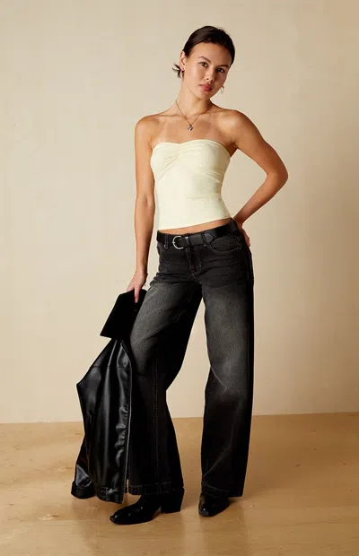 Your Favorite Women's Bekah Cinched Tube Top In Yellow