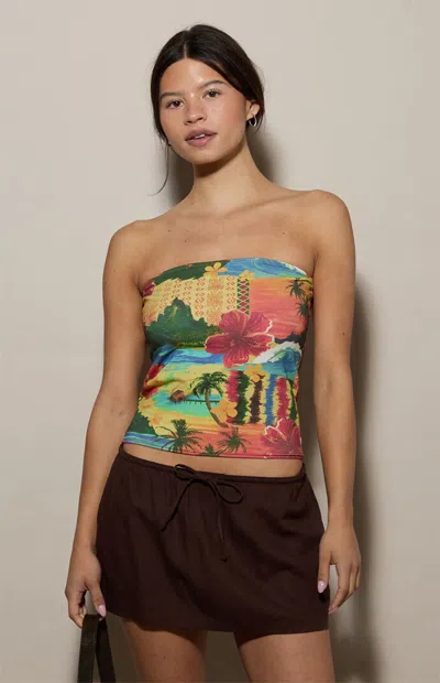 Your Favorite Women's Cassie Reversible Tube Top In Multi