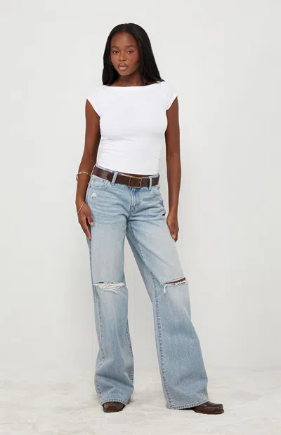 Your Favorite Women's Diana Micro Cap Sleeve T-shirt In White