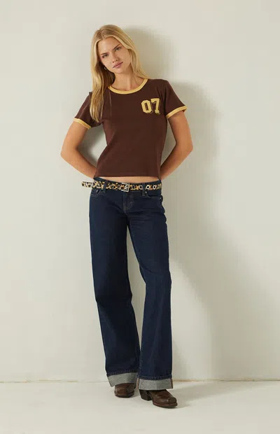 Your Favorite Women's Echo Park 07 Skimmer T-shirt In Brown