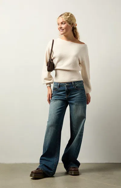 Your Favorite Women's Harley Off-the-shoulder Sweater In Ivory