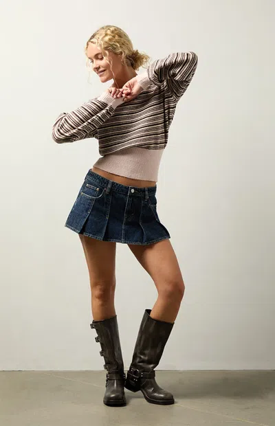 Your Favorite Women's Harley Off-the-shoulder Sweater In Pink