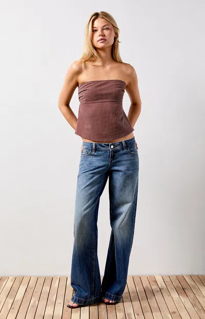 Your Favorite Women's Kenzie Tie Back Tube Top In Brown