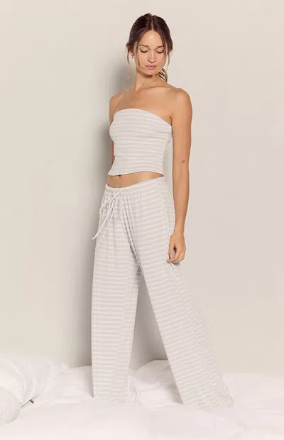 Your Favorite Women's Lounge Striped Baggy Pants In Blue/white