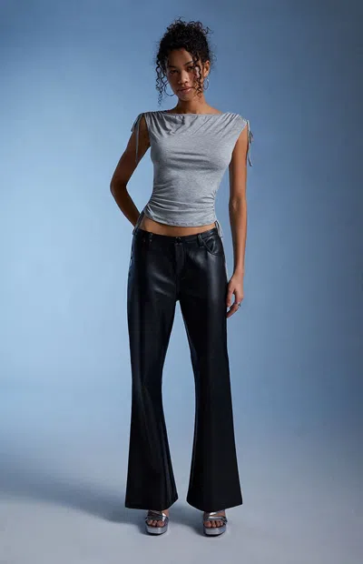 Your Favorite Women's Mara Cinched Tied Tank Top In Gray