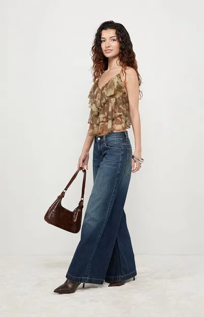 Your Favorite Women's Marisol Ruffle Tiered Tank Top In Green