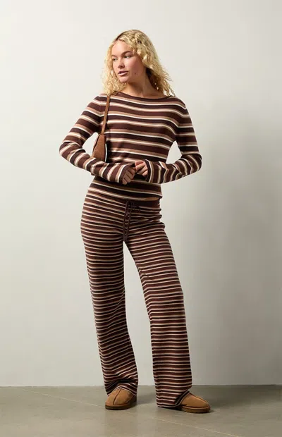 Your Favorite Women's Sage Ribbed Long Sleeve Sweater In Brown