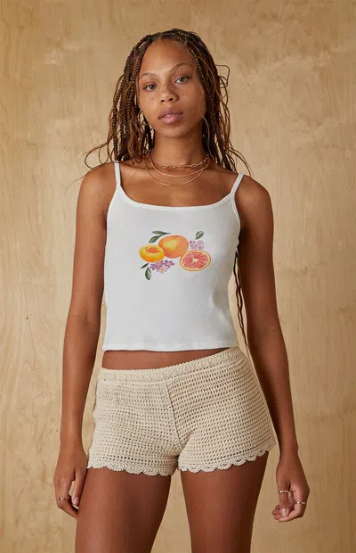 Your Favorite Women's Summer Fruits Tank Top In White