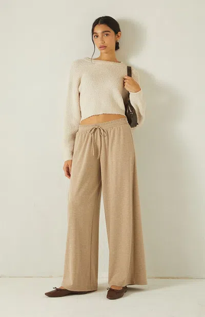 Your Favorite Women's Wide Leg Lounge Pants In Cream In Neutral