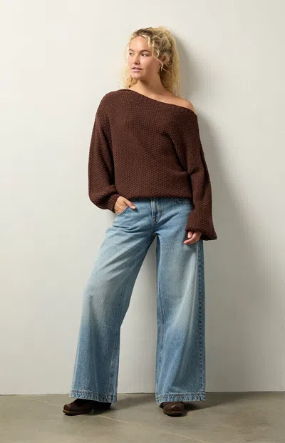 Your Favorite Women's Wren Off-the-shoulder Sweater In Brown