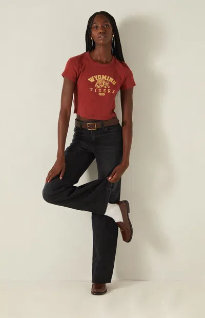 Your Favorite Women's Wyoming Tigers Baby T-shirt In Red