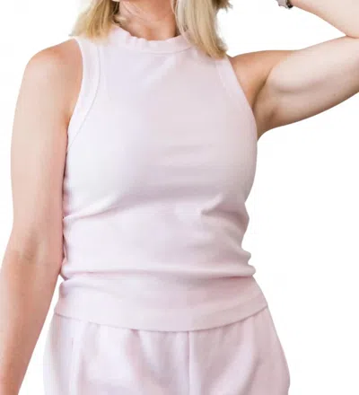 Your Friend's Tee Gretchen Rib Tank Top In Pink