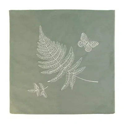 Your Lifestyle By Donna Sharp Botanical Fern Throw Pillow Cover In Green