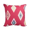 Your Lifestyle By Donna Sharp Cali Diamond Square Throw Pillow In Red