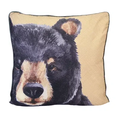 Your Lifestyle By Donna Sharp Canoe Trip Square Throw Pillow In Brown