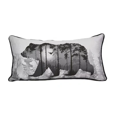 Your Lifestyle By Donna Sharp Timber Rectangular Throw Pillow In Gray