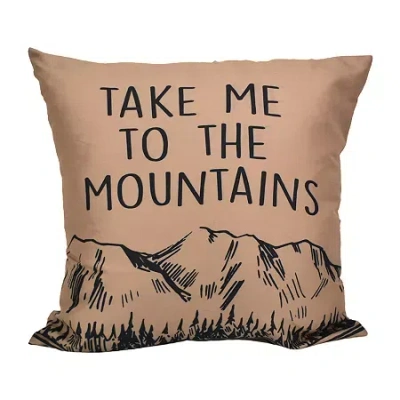 Your Lifestyle By Donna Sharp Timber Square Throw Pillow In Brown