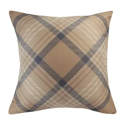 Your Lifestyle By Donna Sharp Wilderness Pine Reversible Square Throw Pillow In Sand