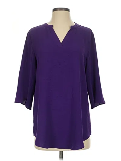 Pre-owned Your Style 3/4 Sleeve T-shirt In Purple
