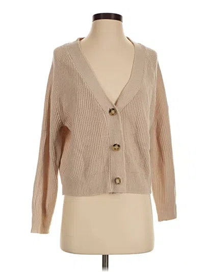 Pre-owned Your Style Cardigan Sweater In Tan