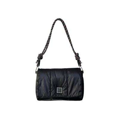 Yourhandbags Women's Black / Yellow / Orange Black Candy Bag With Black And Multicolor Rope Strap