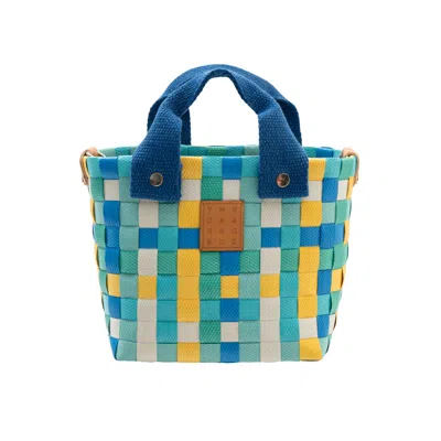 Yourhandbags Women's Blue Aqua Small Basket Bag
