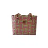 Yourhandbags Women's Burgundy  And Multicolor Basket Bag