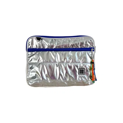 Yourhandbags Women's Maxi Silver Laptop Bag